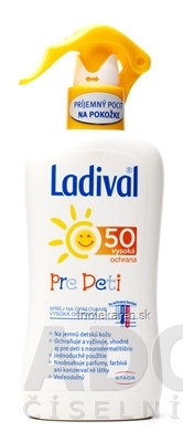 Ladival PRE DETI SPF 50 sprej na ochranu proti slnku 1x200 ml