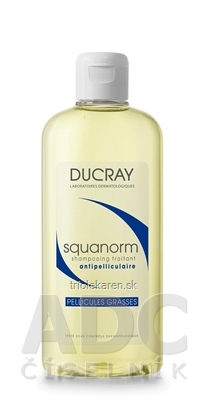 DUCRAY SQUANORM - PELLICULES GRASSES Šampón proti mastným lupinám 1x200 ml