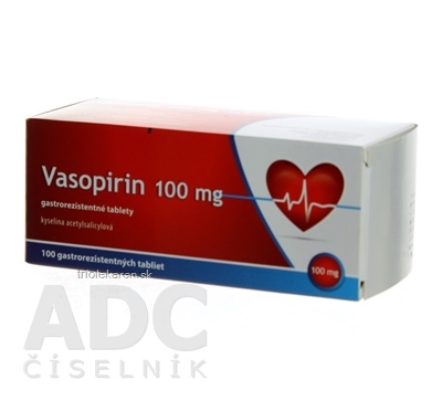 Vasopirin 100 mg tbl ent (blis.PVC/Al) 1x100 ks