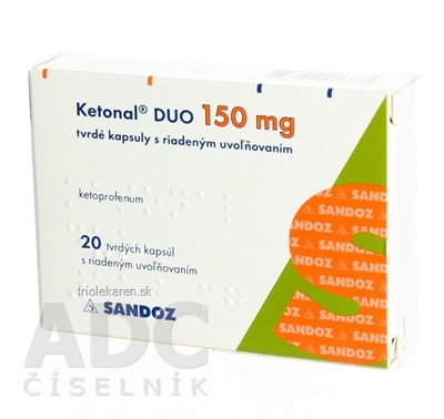 Ketonal DUO 150 mg cps mdd 1x20 ks