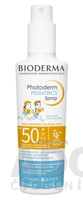 BIODERMA Photoderm PEDIATRICS Sprej SPF 50+ (od 12 mesiacov) 1x200 ml