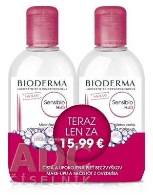 BIODERMA Sensibio H2O FESTIVAL micelárna pleťová voda na citlivú pleť 2 x 250 ml 1 set