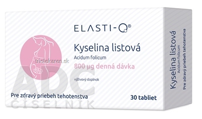 Elasti-Q KYSELINA LISTOVÁ 800 µg tbl 1x30 ks