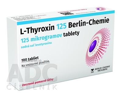 L-Thyroxin 125 Berlin-Chemie tbl 1x100 ks