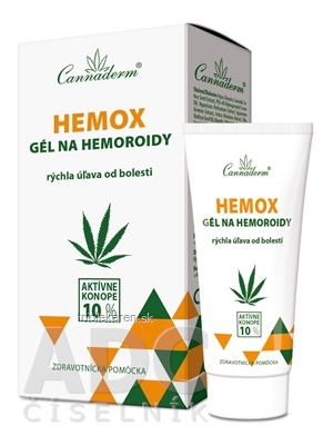 Cannaderm HEMOX gél na hemoroidy 1x40 g