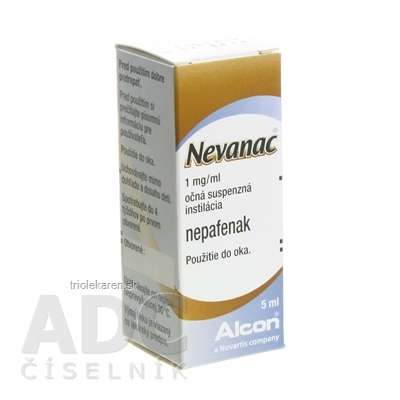 NEVANAC 1 mg/ml int opu 5 ml/5 mg (fľaša LDPE) 1x5 ml