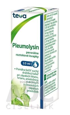 PLEUMOLYSIN gto por (fľ.skl.hnedá s bezpeč.uzáver.) 1x10 ml