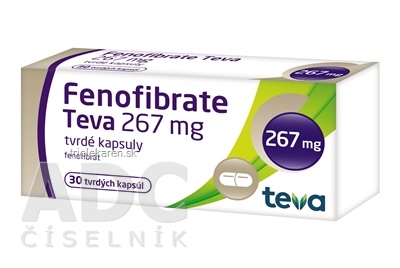 Fenofibrate Teva 267 mg cps dur 1x30 ks