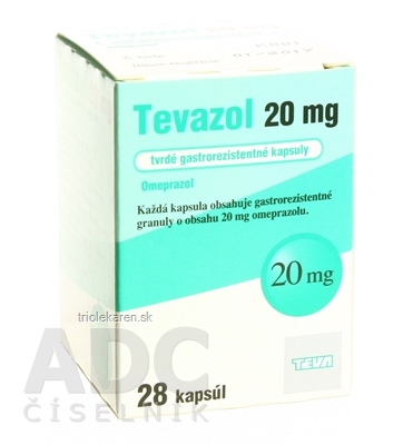 Tevazol 20 mg cps end (fľ.HDPE) 1x28 ks