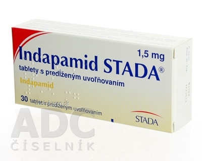 Indapamid STADA 1,5 mg tbl plg (blis.) 1x30 ks