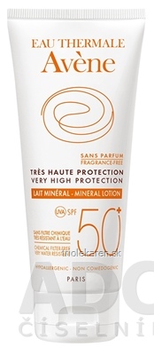 AVENE LAIT MINÉRAL SPF50+ minerálne mlieko (veľmi vysoká ochrana) 1x100 ml