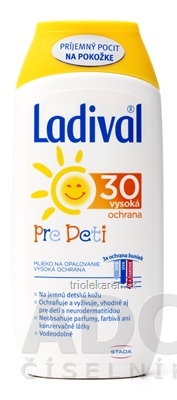 Ladival PRE DETI SPF 30 mlieko na ochranu proti slnku 1x200 ml