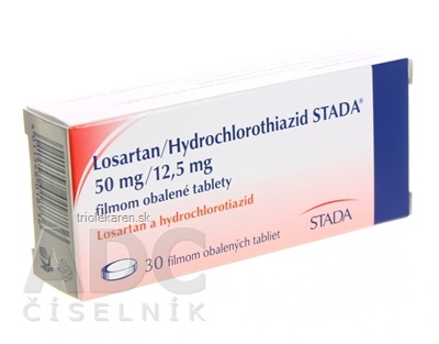 Losartan/Hydrochlorothiazid STADA 50 mg/12,5 mg tbl flm (blis.PVC/PVDC/Al) 1x30 ks