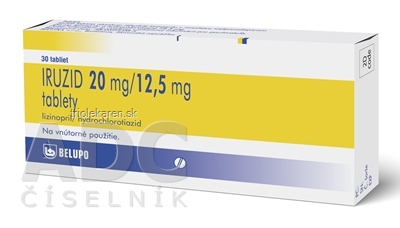 IRUZID 20 mg/12,5 mg tbl (blis.PVC/PVDC/Al) 1x30 ks