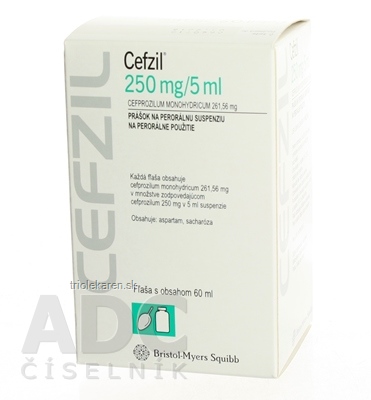 CEFZIL 250 mg/5 ml plu por (fľ.HDPE) 1x3 g