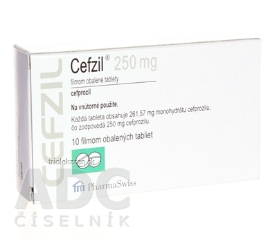 CEFZIL 250 mg tbl flm (blis.PVC/PVDC/Al) 1x10 ks