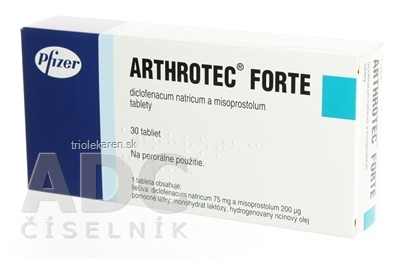 ARTHROTEC FORTE tbl flm 75 mg/200 µg (blis.PA/Al/PVC) 1x30 ks