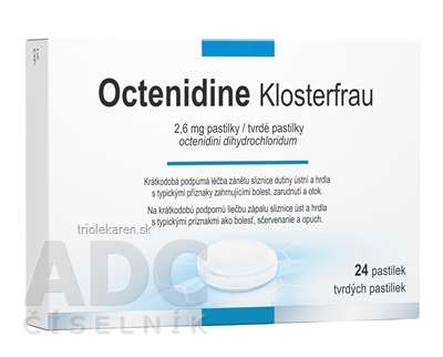 Octenidine Klosterfrau pas ord 2,6 mg (blis.PVC/PVDC/Al) 1x24 ks