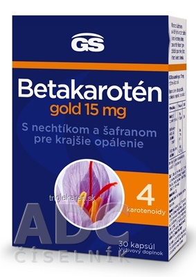 GS Betakarotén gold 15 mg cps s nechtíkom a šafranom 1x30 ks