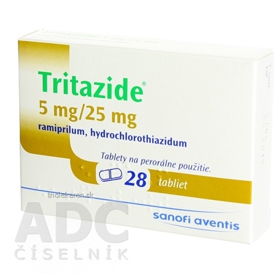 Tritazide 5 mg/25 mg tbl 5 mg/25 mg (blis.PVC/Al) 1x28 ks