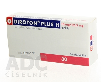 Diroton plus H 10 mg/12,5 mg tablety tbl 1x30 ks