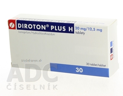 Diroton plus H 20 mg/12,5 mg tablety tbl 1x30 ks