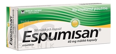 Espumisan cps 40 mg (blis.PVC/Al) 1x50 ks