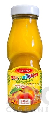 TEREZIA RAKYTNÍČEK BIO Rakytníkový nápoj s broskyňou a medom 1x200 ml