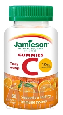 JAMIESON VITAMÍN C GUMMIES pastilky s príchuťou pomaranča 1x60 ks