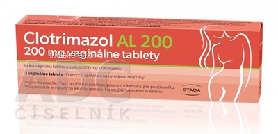 Clotrimazol AL 200 tbl vag 200 mg 1x3 ks