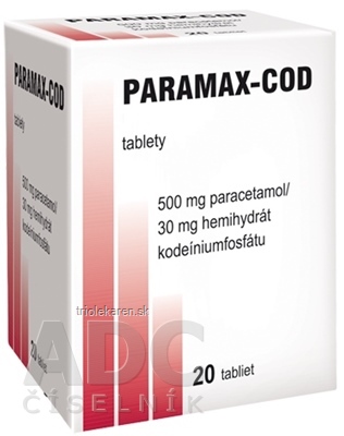 PARAMAX-COD tbl 500 mg /30 mg 1x20 ks