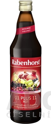 Rabenhorst 11 + 11 MULTIVITAMÍN ROT šťava z červeného ovocia 1x750 ml