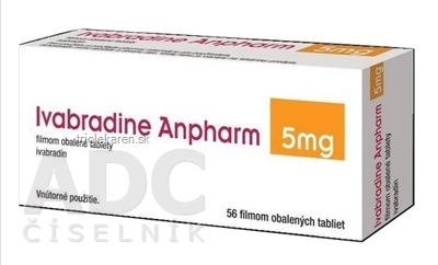 Ivabradine Anpharm 5 mg filmom obalené tablety tbl flm (blis.PVC/Al) 1x56 ks