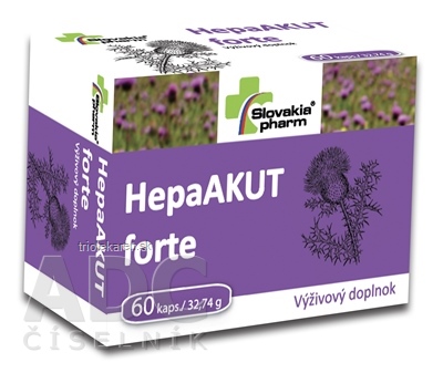 Slovakiapharm HepaAKUT forte cps 1x60 ks