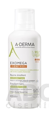 A-DERMA EXOMEGA CONTROL Emolienčný BALZAM suchá koža 1x400 ml