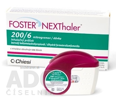 Foster Nexthaler 200/6 mikrogramov/dávka plv inh (inhalátor plast.) 1x120 dávok