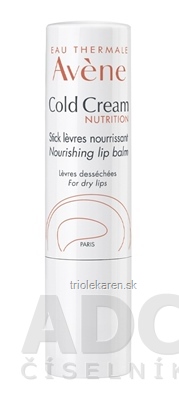 AVENE COLD CREAM NUTRITION Balzam na pery výživný, na citlivé pery 1x4 g