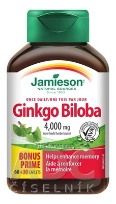 JAMIESON GINKGO BILOBA tbl 60+30 zadarmo (90 ks)