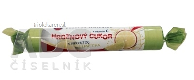 Dobré z SK HROZNOVÝ CUKOR príchuť LIMETKA pastilky, s vit. C, 1x39 g