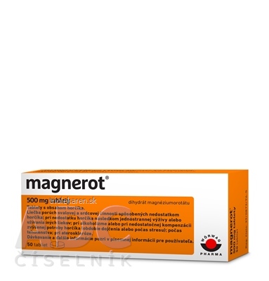 Magnerot 500 mg tbl (blis.PVC/PVDC/Al) 1x50 ks