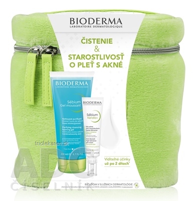 BIODERMA Sébium Vianoce 2023 Sébium Gél moussant 200 ml + Sébium Kerato+ 30 ml 1 set