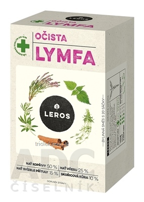 LEROS OČISTA LYMFA bylinná čajová zmes, nálevové vrecká 20x1,5 g (30 g)