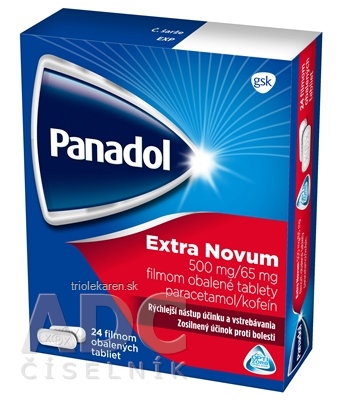 Panadol Extra tbl flm 500 mg/65 mg (blis.PVC/Al+Al/PET fólia) 1x24 ks