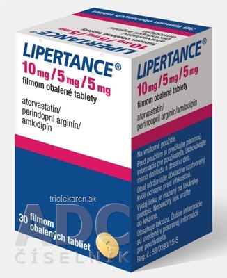 Lipertance 10 mg/5 mg/5 mg tbl flm (obal PP) 1x30 ks