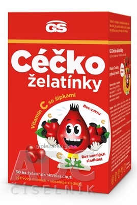 GS CÉČKO želatínky vitamín C so šípkami 1x50 ks