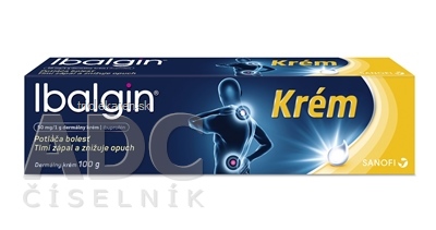 Ibalgin KRÉM crm der (tuba Al s PP uzáverom) 1x100 g