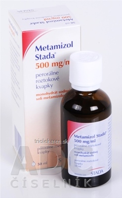 Metamizol Stada 500 mg/ml gto por (fľ. s kvap.aplikátorom) 1x50 ml