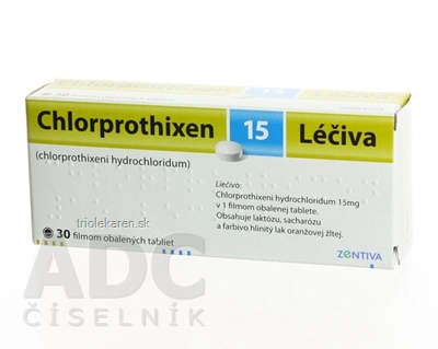 Chlorprothixen 15 Léčiva tbl flm 15 mg (blis.PVC/Al) 1x30 ks