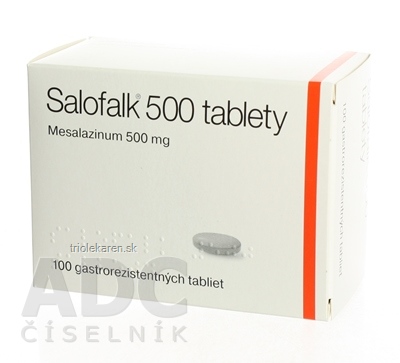 Salofalk 500 tablety tbl ent 500 mg (blis.Al/PVC/PVDC) 1x100 ks