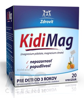 Zdrovit KidiMag vrecúška 1x20 ks